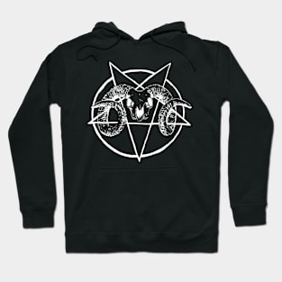 Goat Skull front and back Hoodie